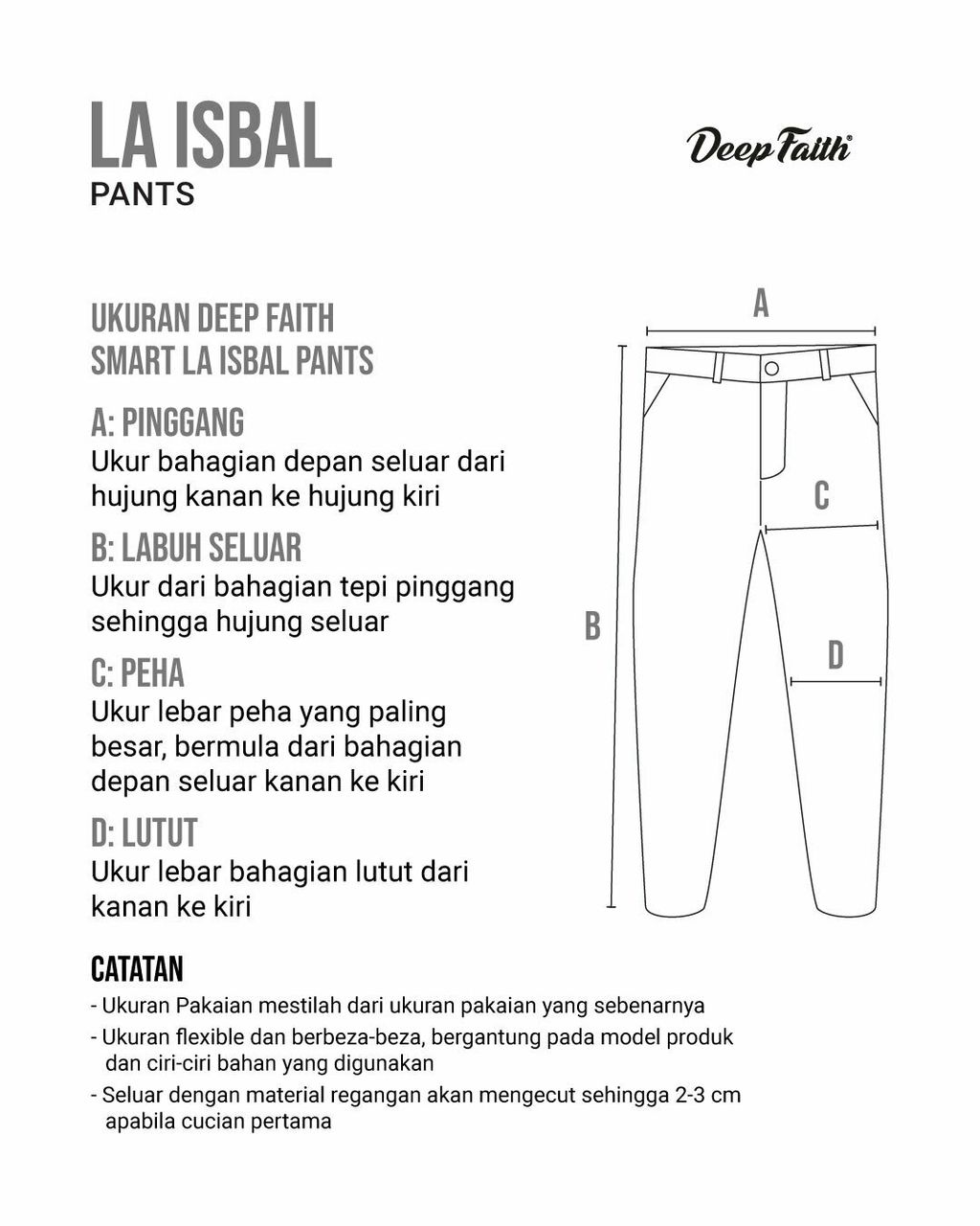 Smart-La-Isbal-Pants_Size-Chart 1