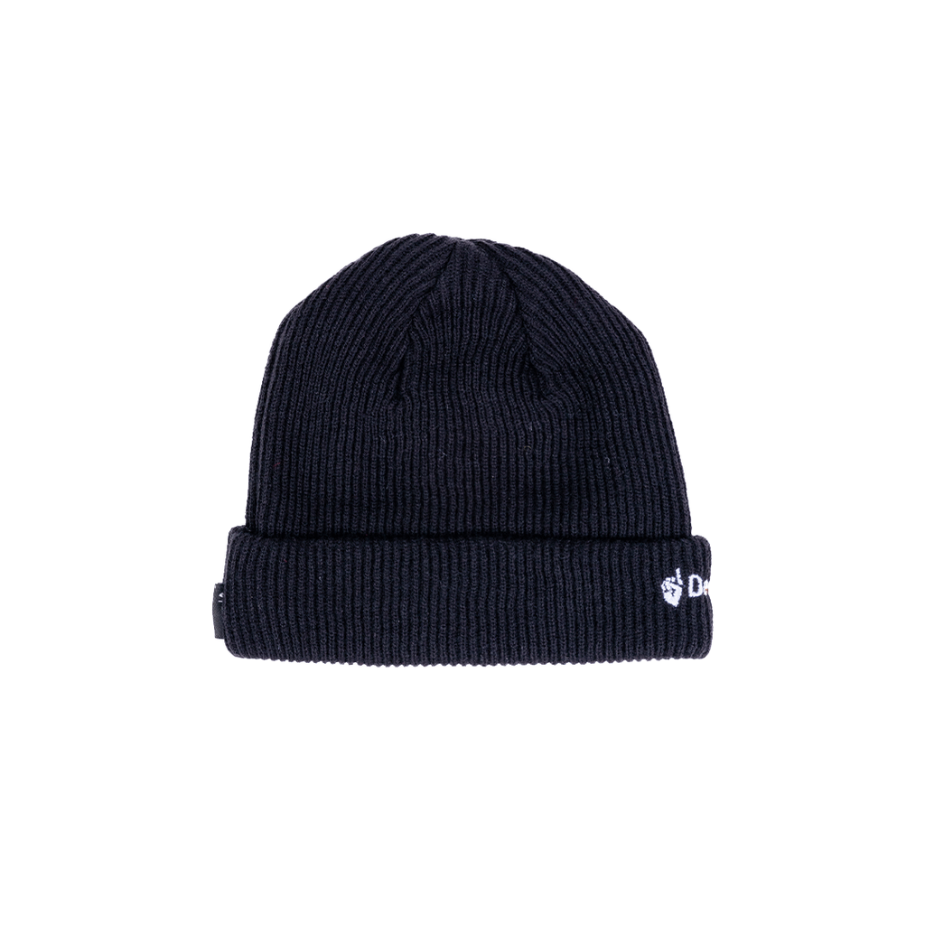 Deep Faith Short Beanie Font Black Deep Faith Co