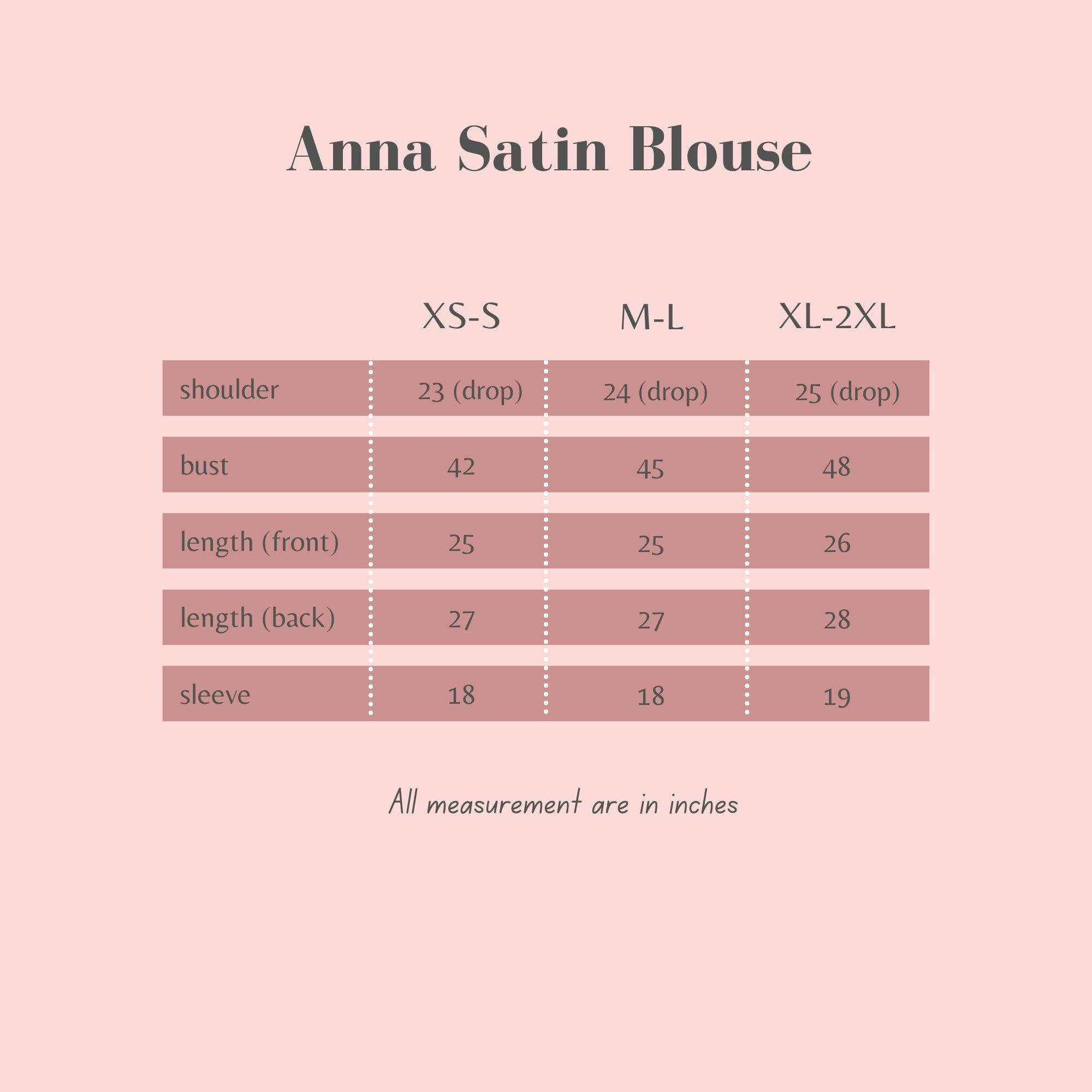 Anna Satin Blouse