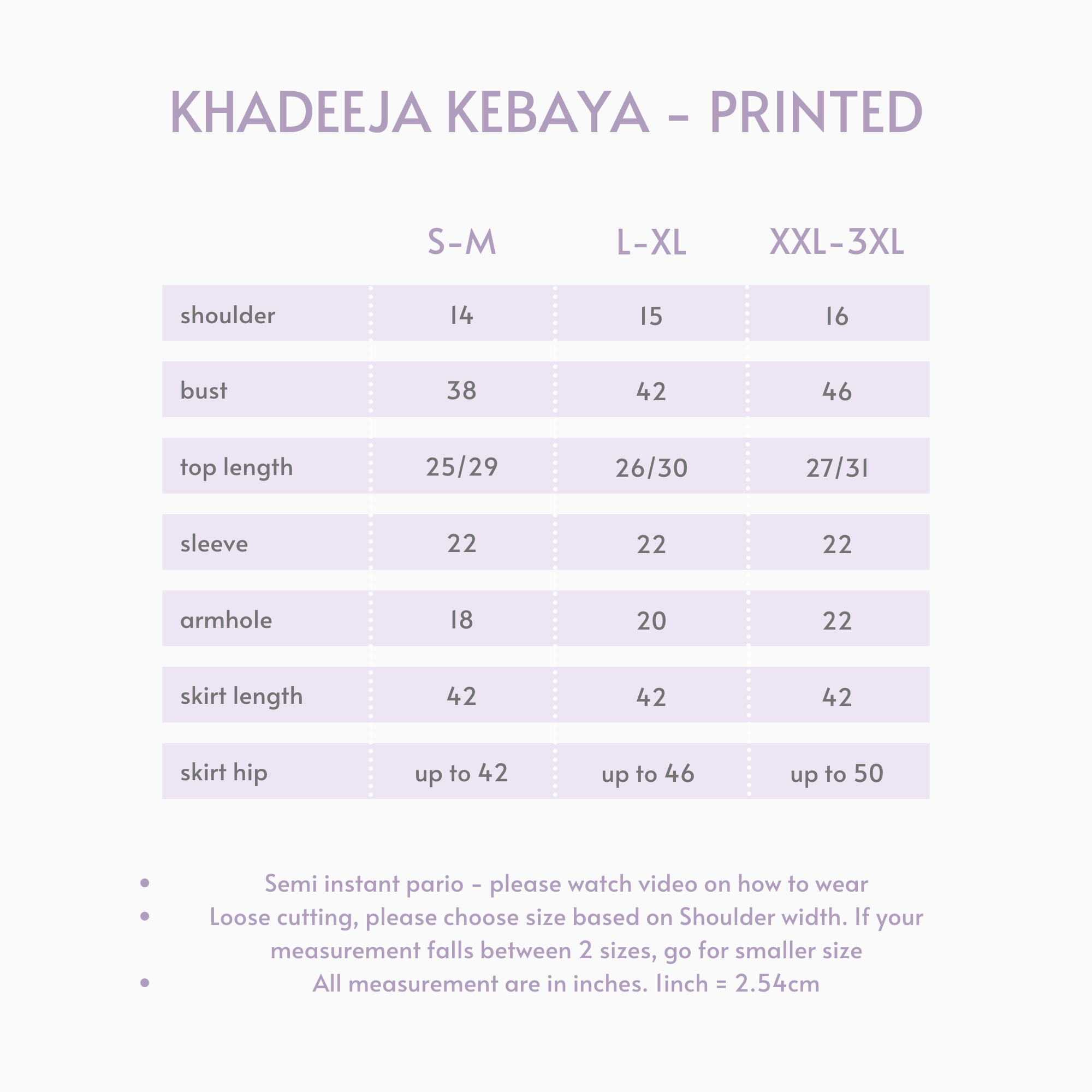 khadeeja printed chart