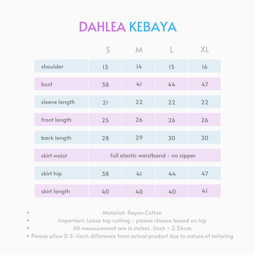 DAHLEA Size