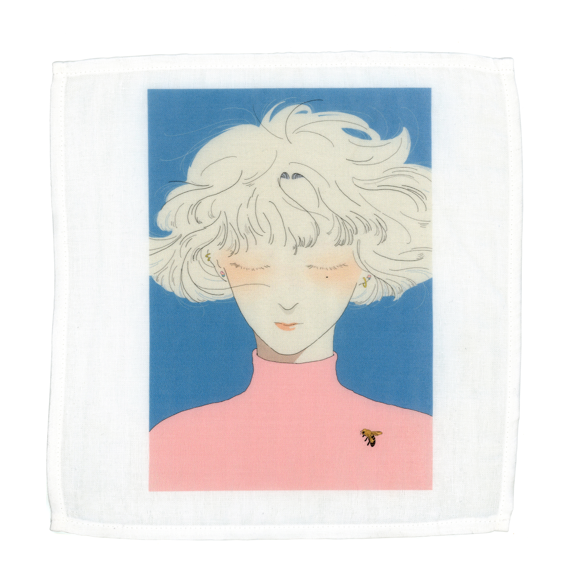 Girl In The Garden Handkerchief