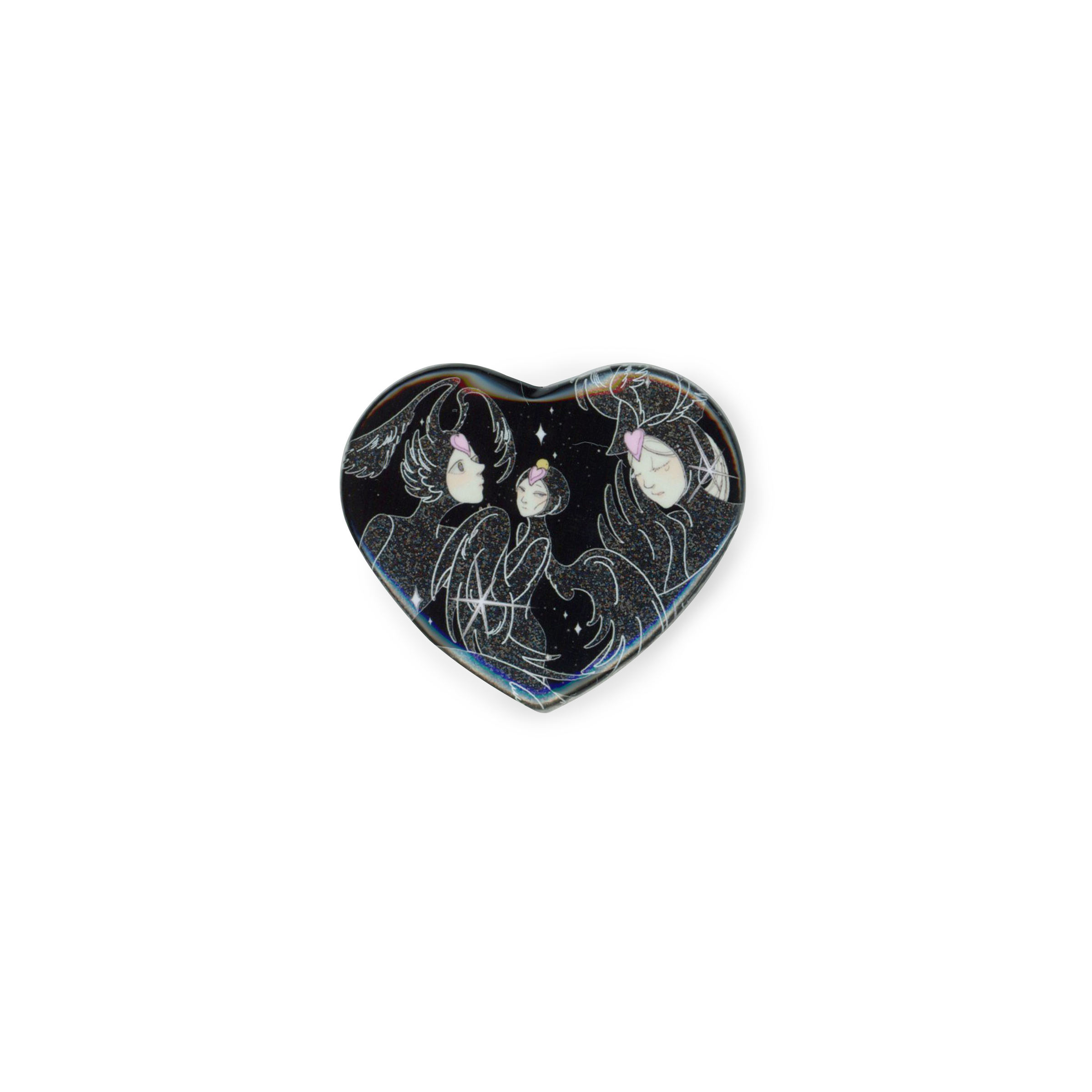 Black bird lady Badge 