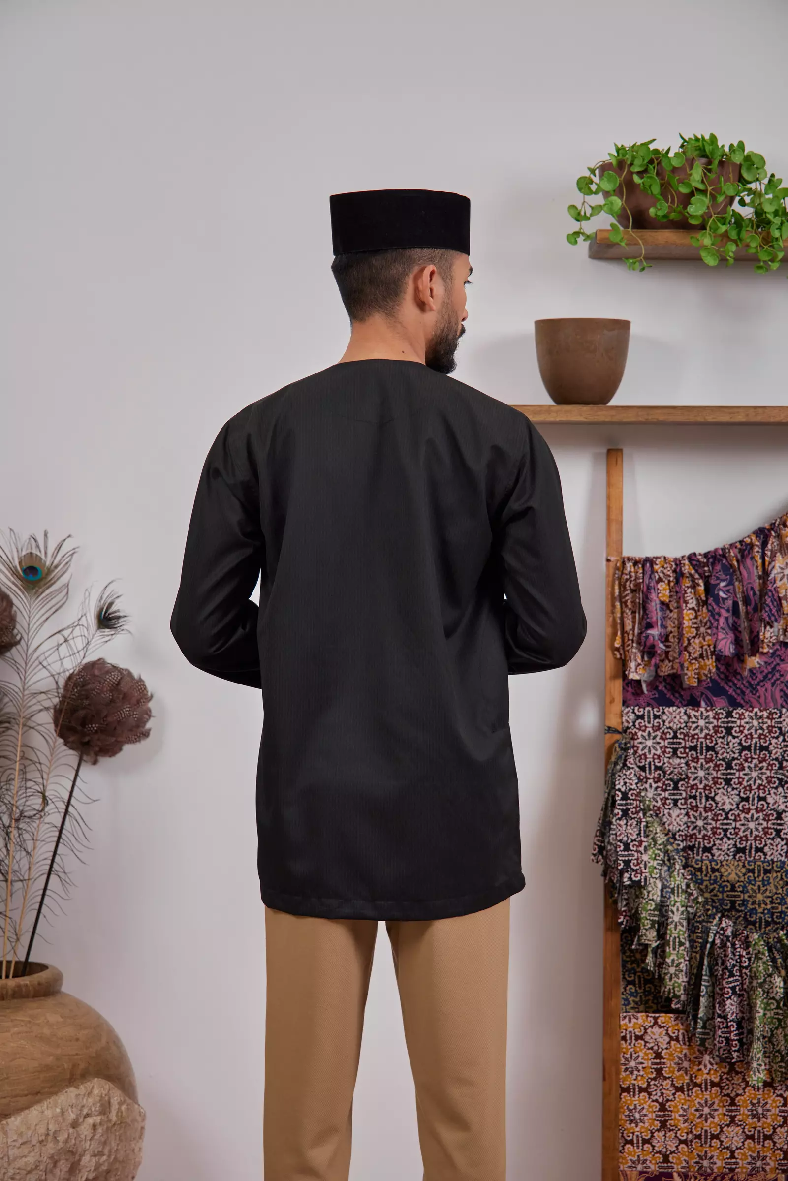 Tuba Black Italian Lined SYAZAN.CO