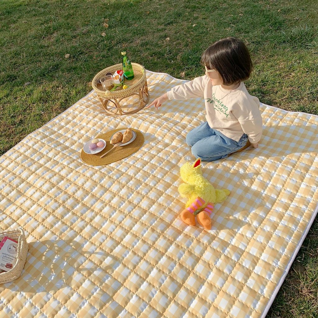 防水防潮【棉質野餐墊/兒童遊戲地墊】(三種尺寸)---