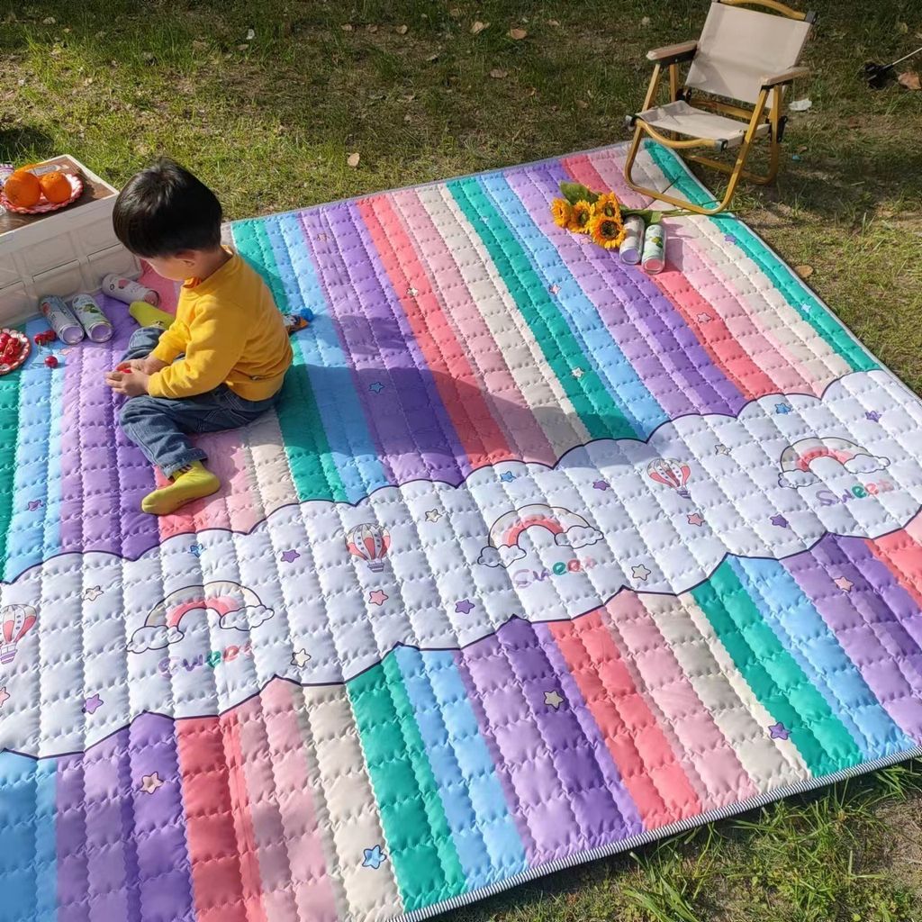 防水防潮【棉質野餐墊/兒童遊戲地墊】(三種尺寸)