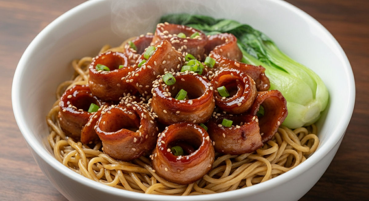 Sticky "Char Siu" Style Pork Belly Slices (No Artificial Coloring)