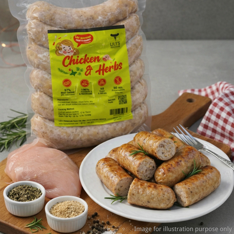 lilys-homemade-chicken-&-herbs-sausage-healthy-protein-kids-malaysia