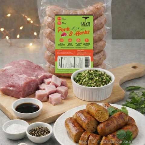 lilys-homemade-pork-&-herbs-sausage-healthy-protein-kids-malaysia