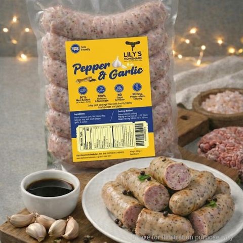 lilys-homemade-pepper-&-garlic-sausage-healthy-protein-kids-malaysia