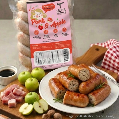 lilys-homemade-pork-&-apple-sausage-healthy-protein-kids-malaysia