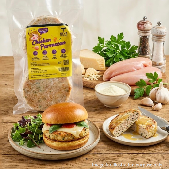 lilys-homemade-chicken-parmesan-burger-patties-healthy-protein-kids-malaysia
