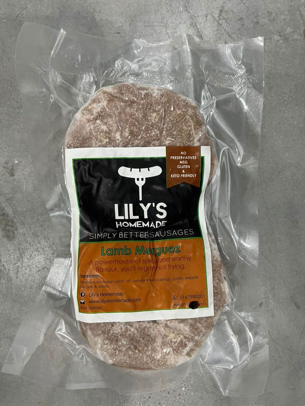 Lamb & Merguez Burger Patties Lily's Homemade