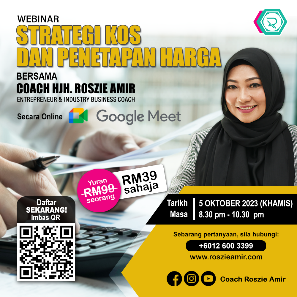 Poster Strategi Kos dan Penetapan Harga