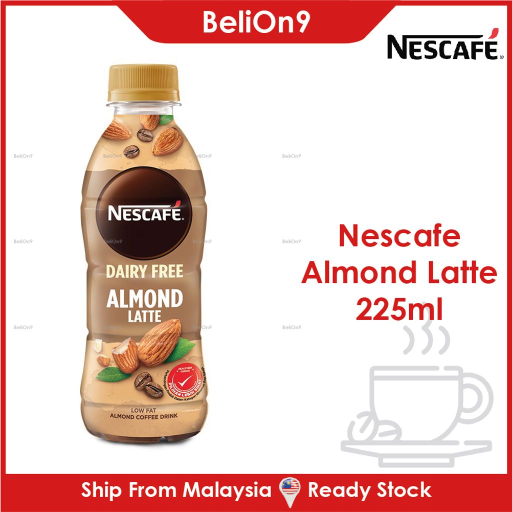 BeliOn9] NESCAFE Dairy Free Almond Latte 225ml Plant Based