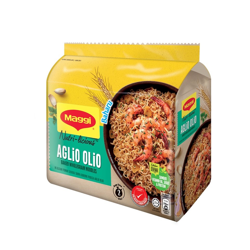 [BeliOn9] Nestle MAGGI Nutri-Licious Aglio Olio 77g x 5 Packs Instant Noodles