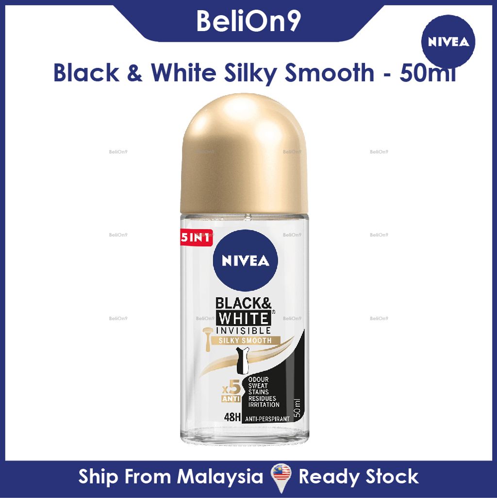 Nivea - Black & White Invisible Silky Smooth 48H - Anti-Perspirant -  Anti-perspirant stick for women - 50