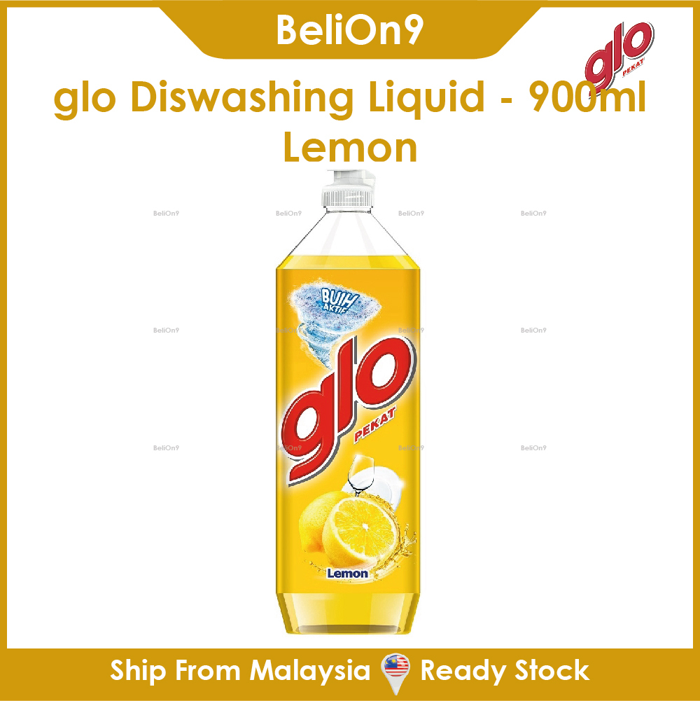 [BeliOn9] Glo Active Foam Lime Lemon Dishwashing Liquid 900ml