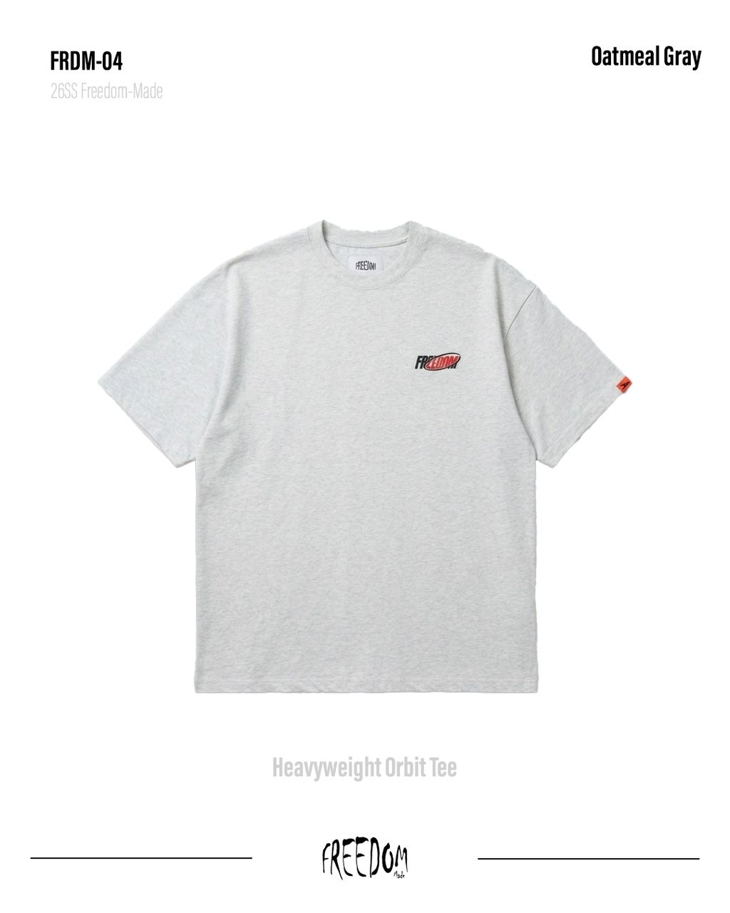 FRDM-04Heavyweight Orbit Tee正面