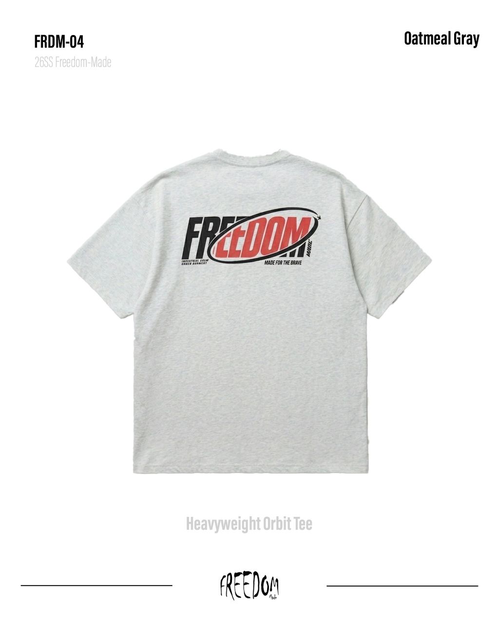 FRDM-04Heavyweight Orbit Tee背面