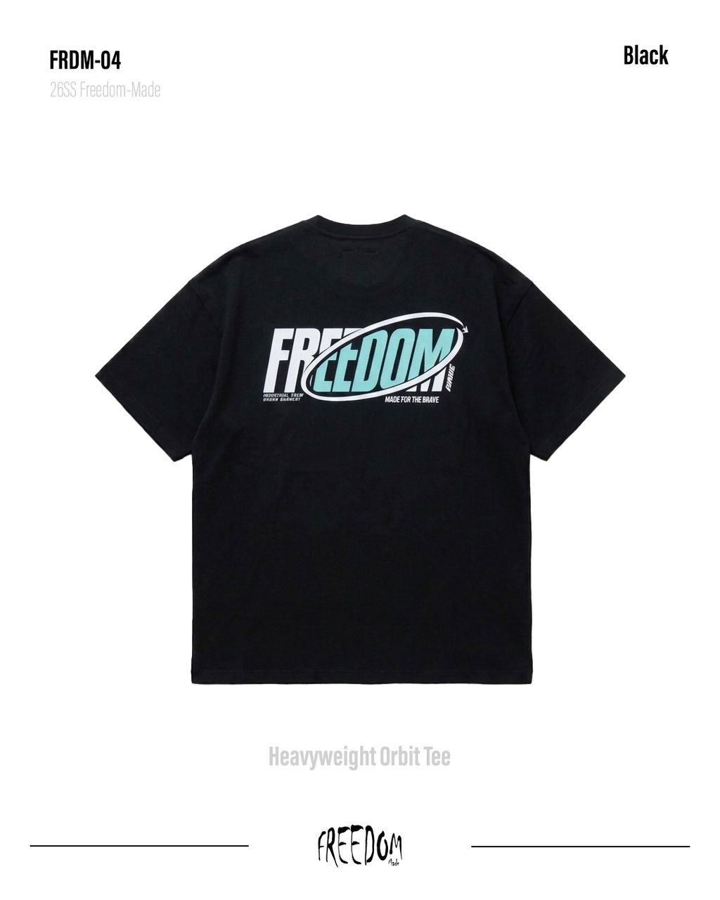 FRDM-04Heavyweight Orbit Tee背面2