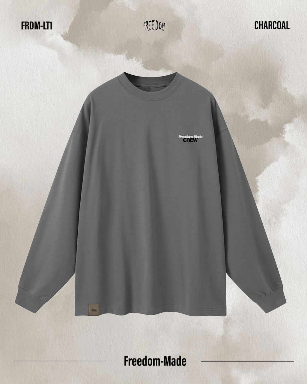 實體炭灰色正面