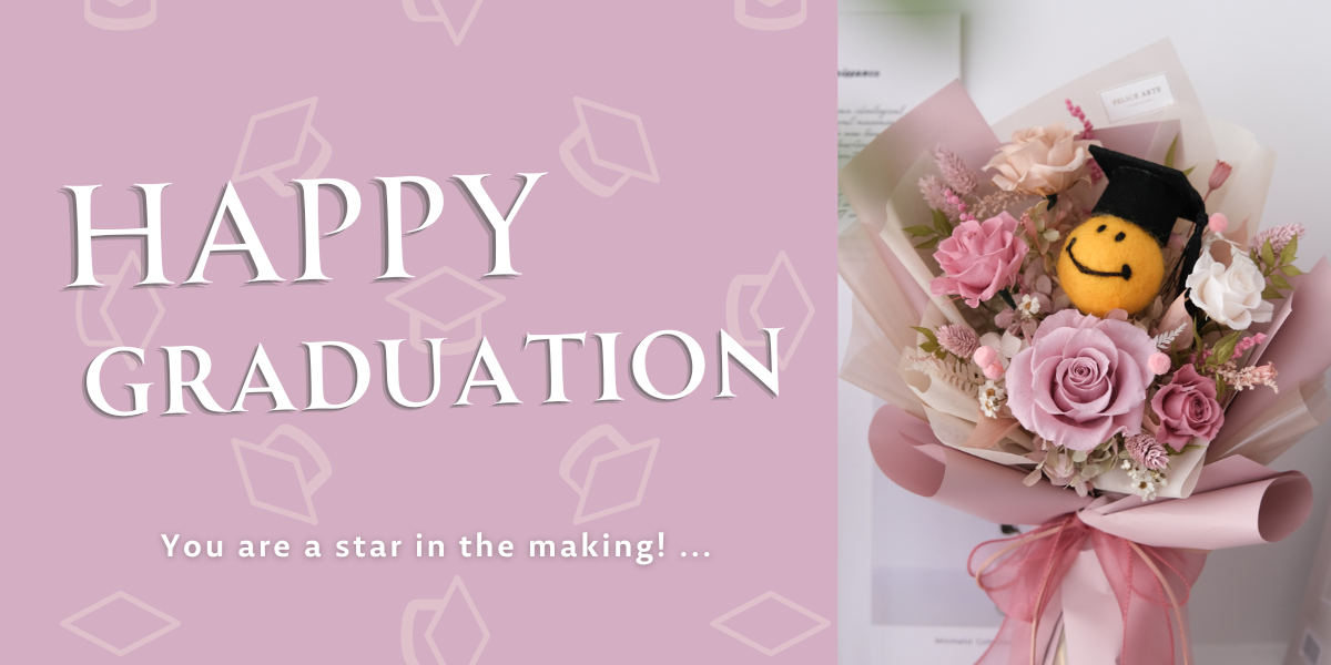 White and Light Pink Creative Happy Graduation Greeting Card (5)