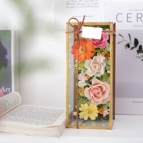 GLASS BOX + ROSES | Felice Arte