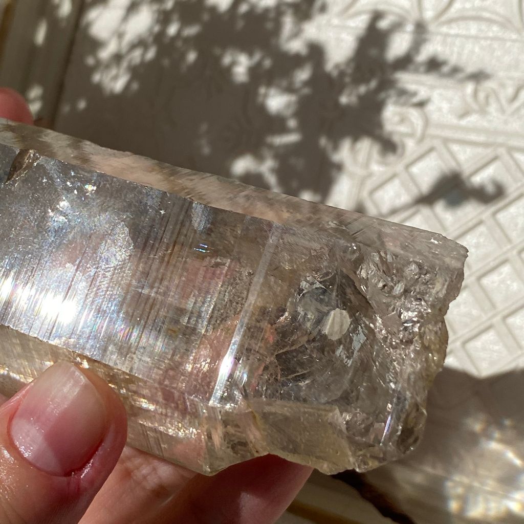 21I18007E 喜瑪拉雅白水晶(印度礦脈)茶幽 183.9g $2600(10).JPEG