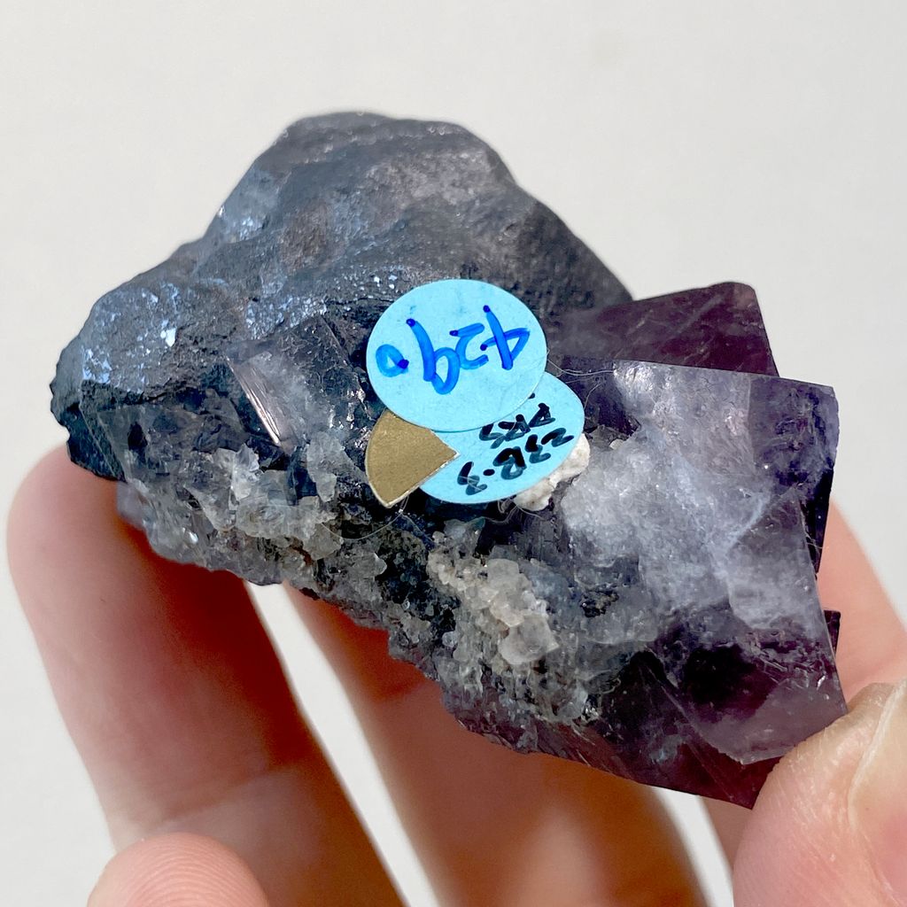 紫雨｜英國日光螢石 精品礦標 23B03PRS (7)