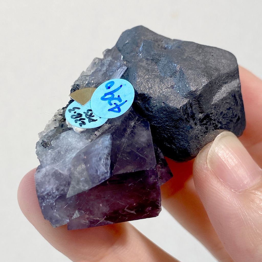 紫雨｜英國日光螢石 精品礦標 23B03PRS (8)