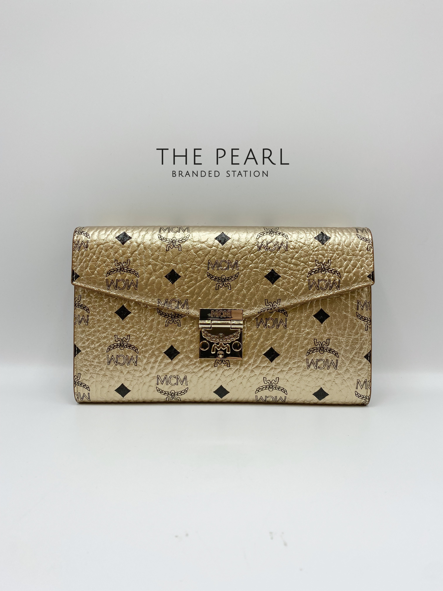 mcm millie visetos flap crossbody