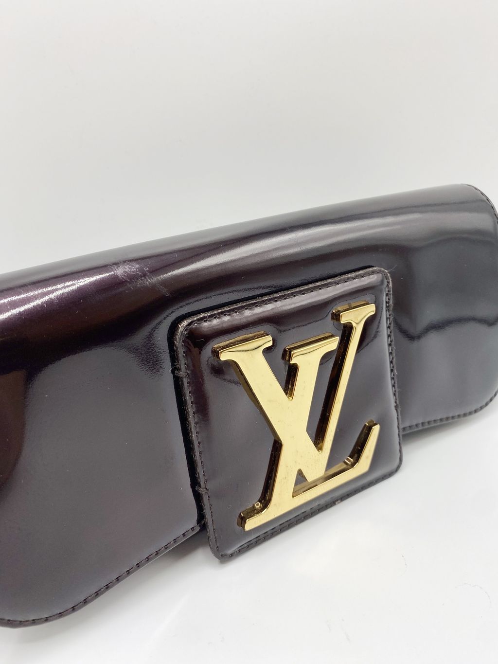 LOUIS VUITTON Amarante Vernis Glossy Patent Calf Leather SoBe