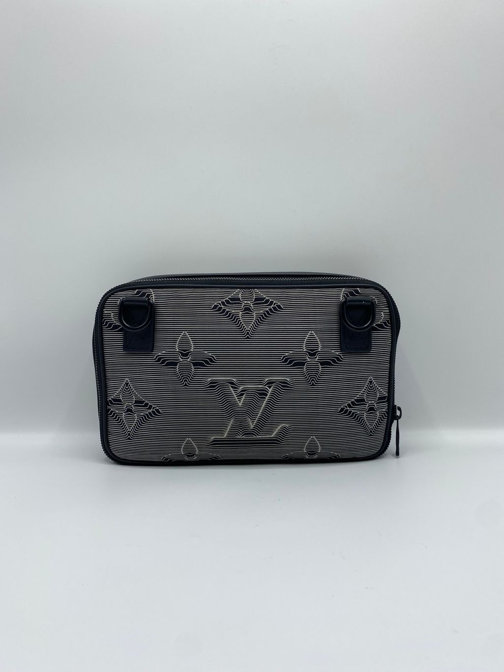 LOUIS VUITTON Calfskin Monogram 2054 Capsule Expandable Messenger Grey  Black 559298