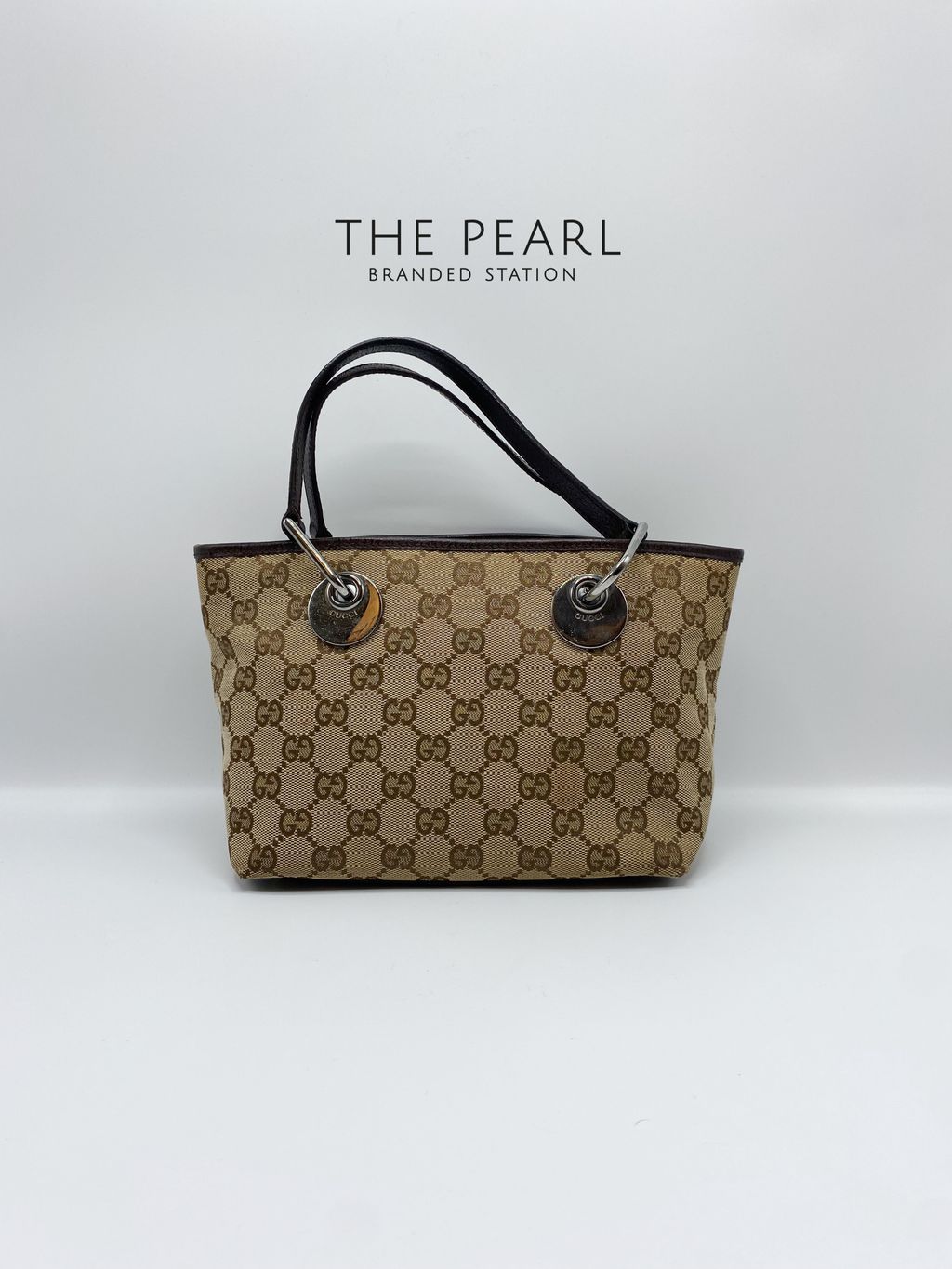 Gucci GG Canvas & Leather Mini Eclipse Tote – The Pearl Branded Station