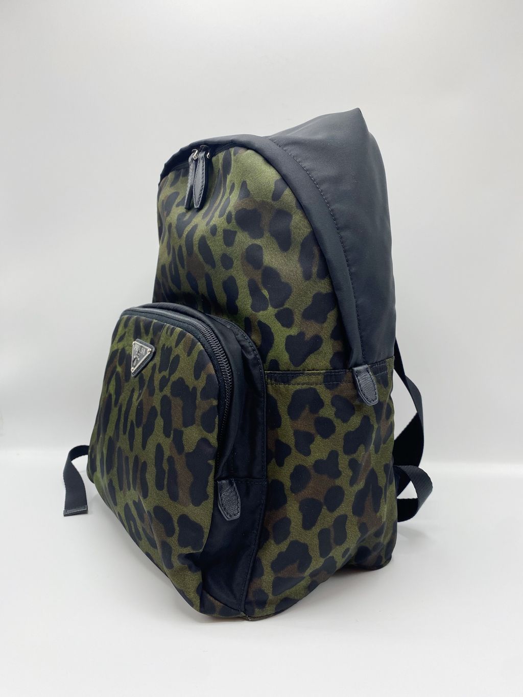 Prada Leopard Print Tessuto Nylon Backpack The Pearl Branded Station