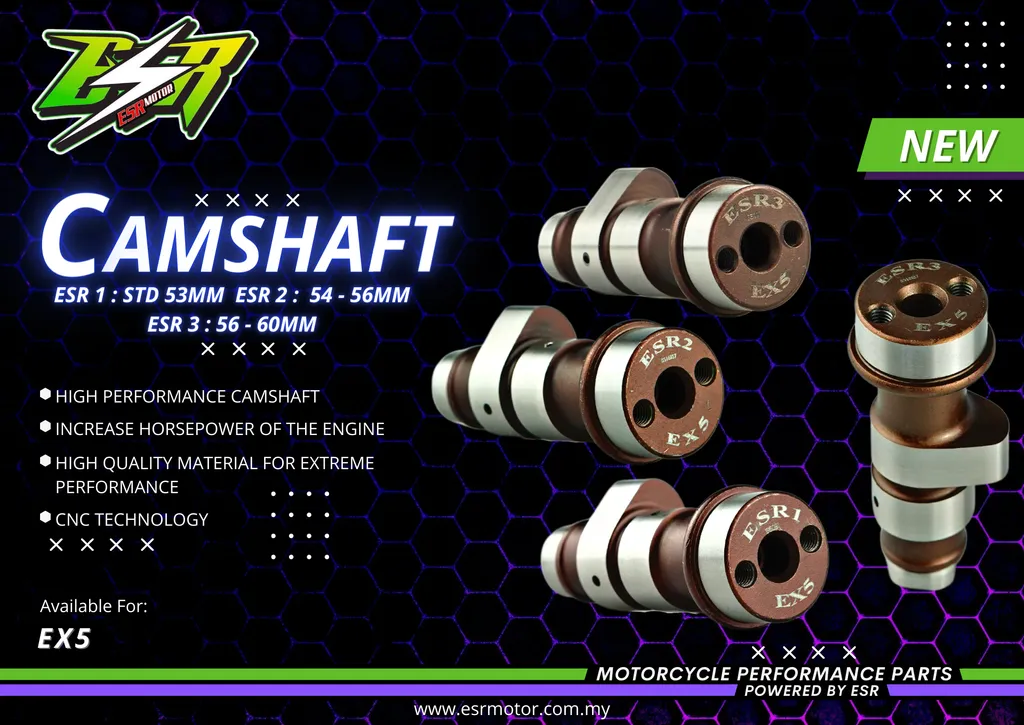 CAMSHAFT RACING ESR EX5 & WAVE 100