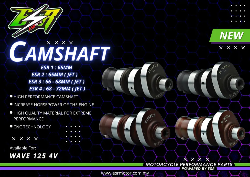 CAMSHAFT ESR MOTOR WAVE 125 4V