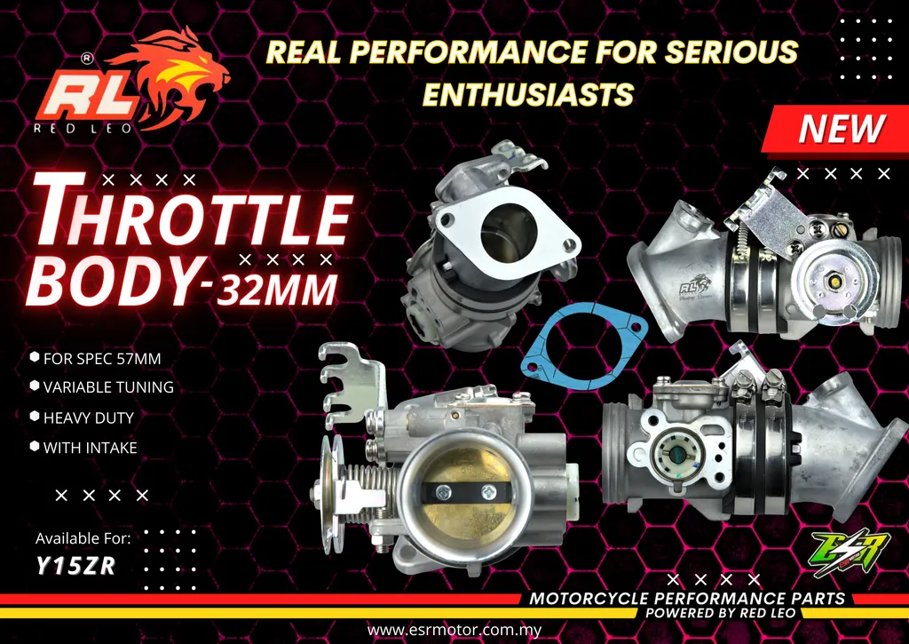 THROTTLE BODY REDLEO Y15ZR / Y16ZR / RS150