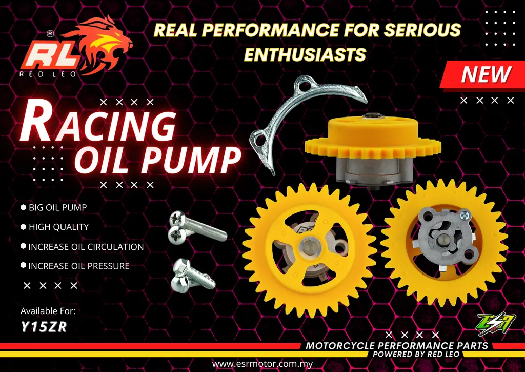 RACING OIL PUMP RED LEO Y16ZR / Y15ZR / LC135 4S /RS150