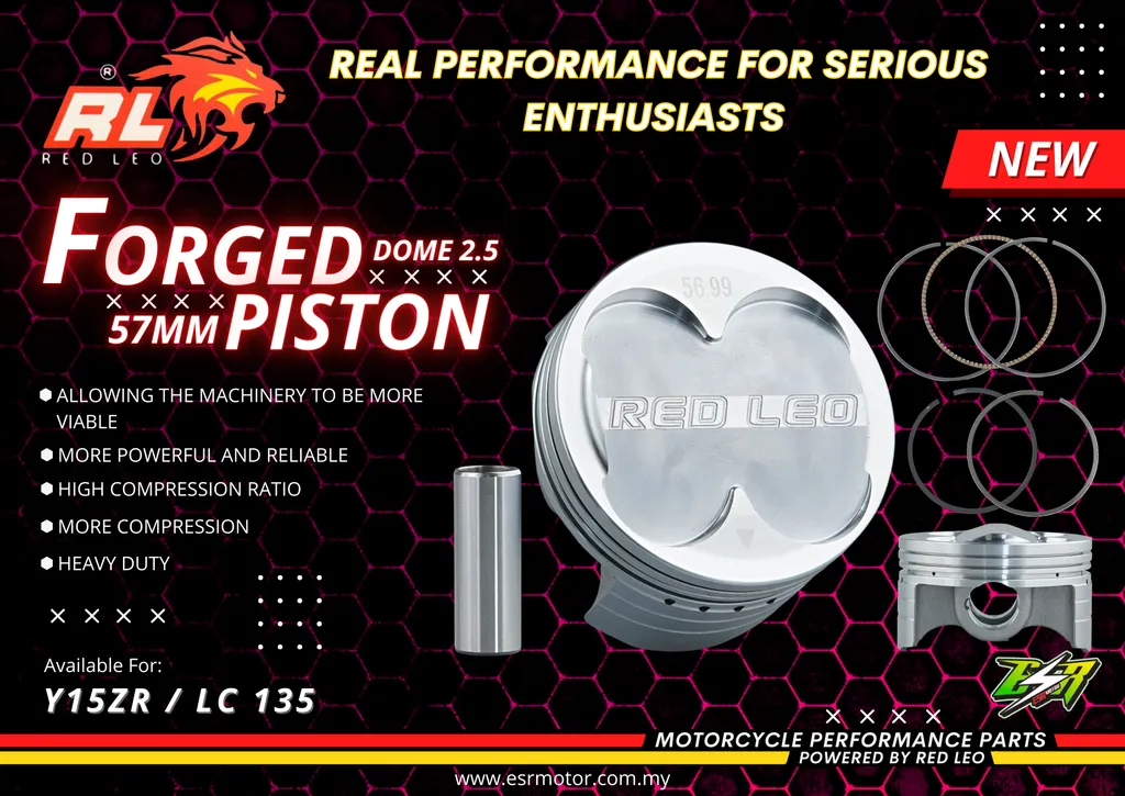 FORGED PISTON REDLEO Y15ZR / LC135 / Y16ZR