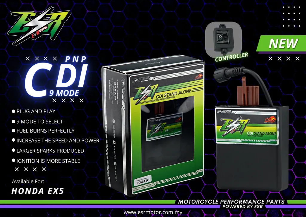 CDI PNP 9 MODE LC135 & EX5 BY ESR MOTOR