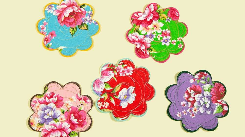 不要叫我客家花布 花朵杯墊8辦 Matriarchal Society 不要叫我客家花布 花朵杯墊8辦 Matriarchal Society