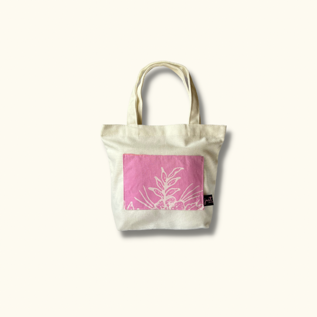 Canvas Tote bag pink Eshal pocket