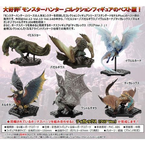 Capcom 魔物獵人cfb 盒玩plus Best Vol 12 13 14 勁多野三重店