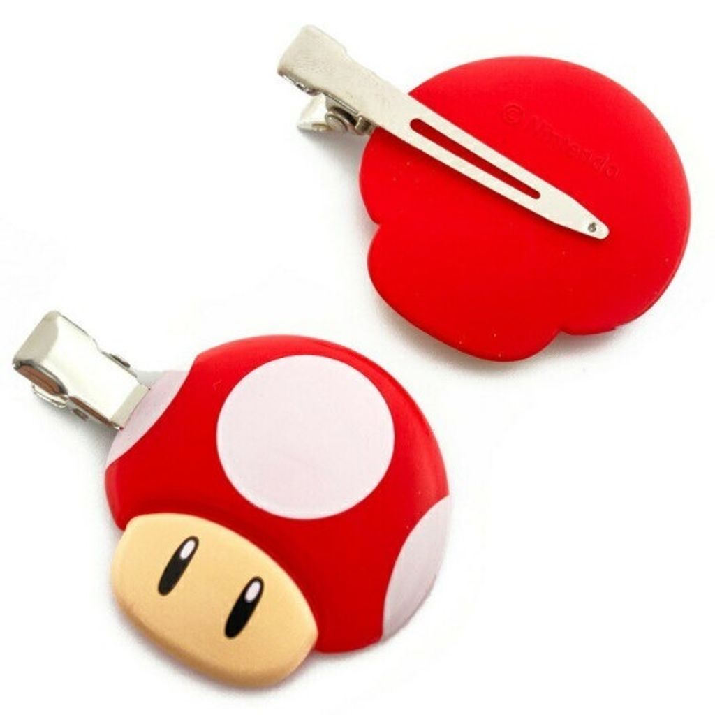 japan-super-mario-hair-clip-set-of-2-mushroom-red