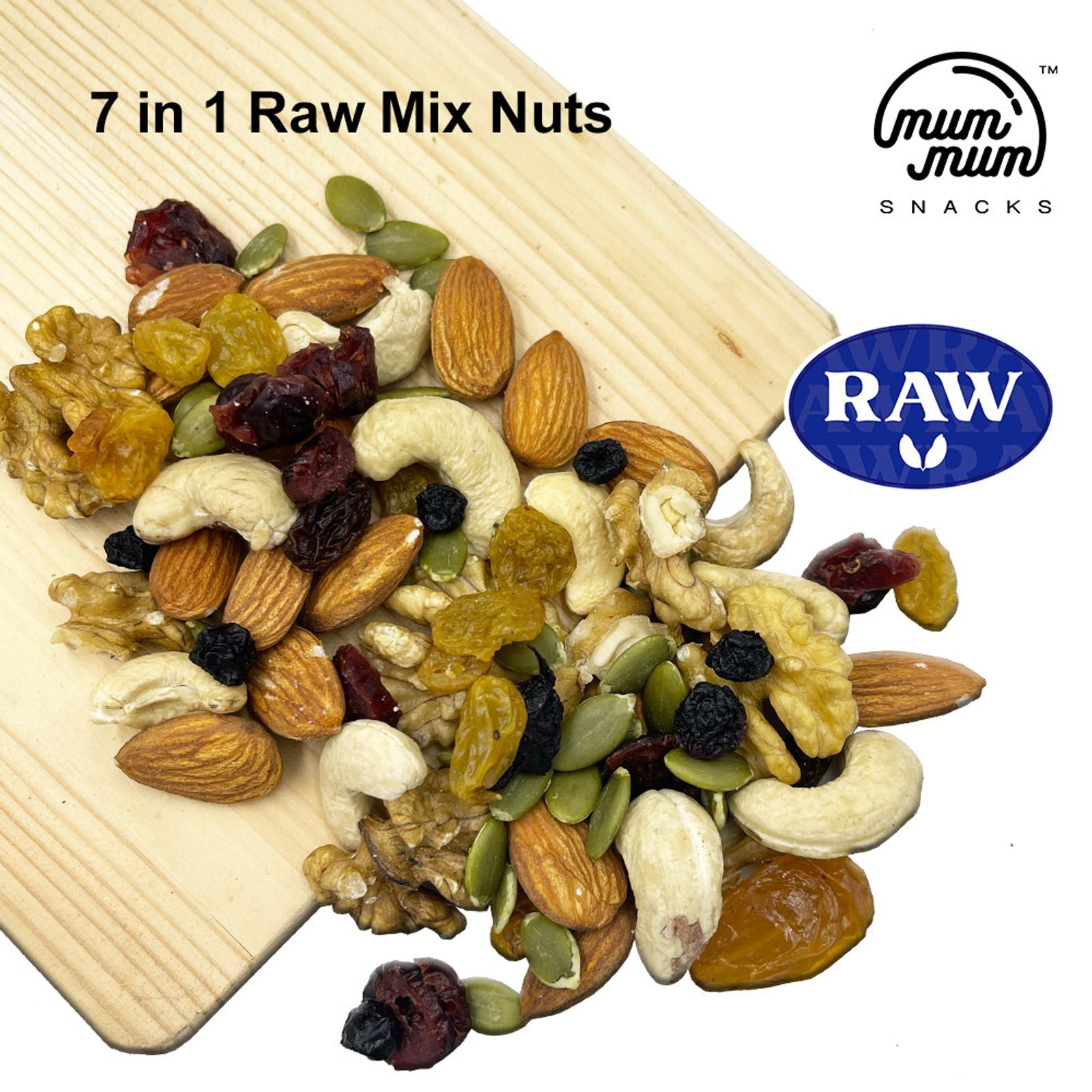 7 in 1 Assorted Raw Mix Nuts / Mix Nuts Mentah