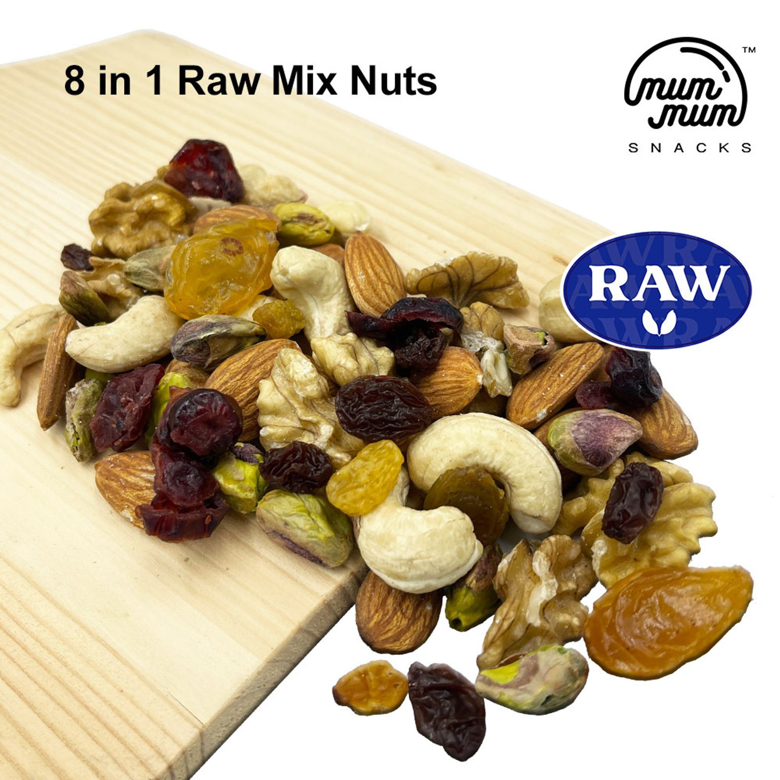8 in 1 Assorted Raw Mix Nuts / Mix Nuts Mentah