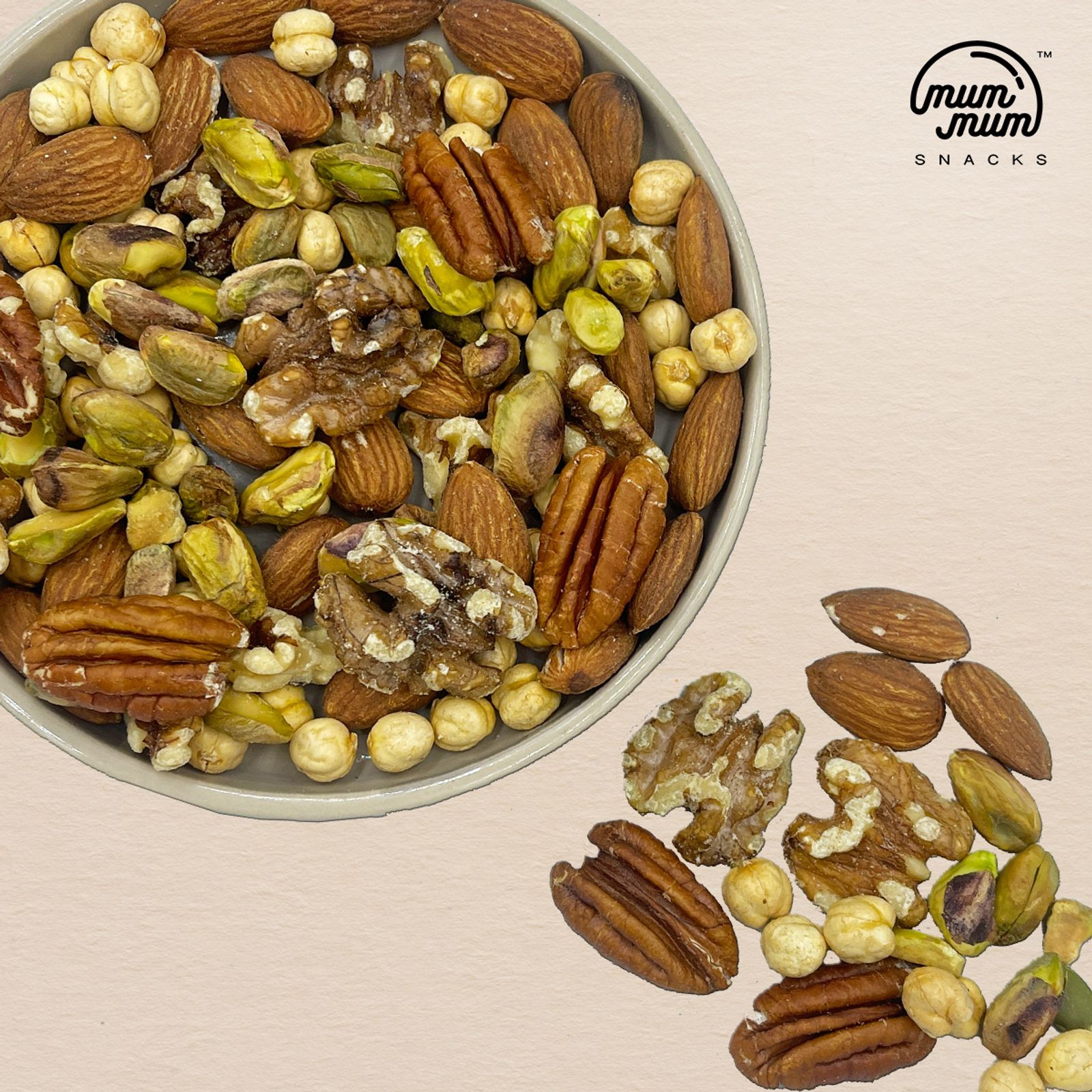 Pistachio Pecan Trail Mix - Roasted Pistachio Kernel, Pecan, Almond, Walnut & Chickpeas — photo 2