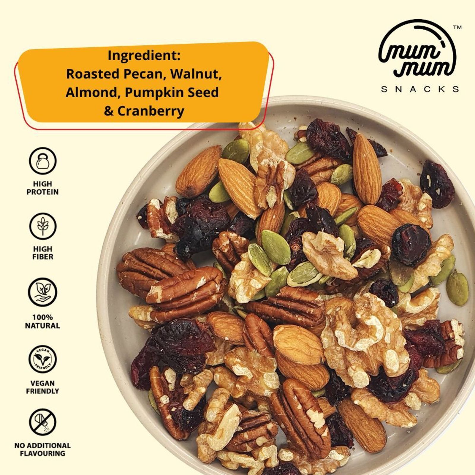 Omega Bang - Pecan, Walnut, Almond, Pumpkin Seed & Cranberry — photo 2